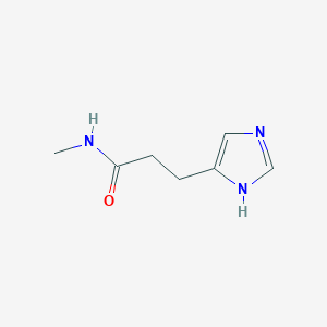 molecular formula C7H11N3O B14280282 3-(1H-imidazol-5-yl)-N-methylpropanamide CAS No. 124370-06-5
