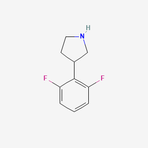 molecular formula C10H11F2N B1428032 3-(2,6-Difluorophenyl)pyrrolidine CAS No. 1249095-89-3