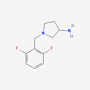 molecular formula C11H14F2N2 B1428033 1-(2,6-Difluorobenzyl)pyrrolidin-3-amine CAS No. 1248239-21-5