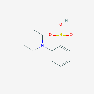 molecular formula C10H15NO3S B14280368 Benzenesulfonic acid, (diethylamino)- CAS No. 135597-64-7