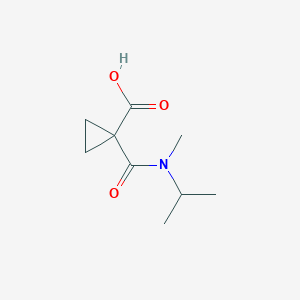 molecular formula C9H15NO3 B1428038 1-[Methyl(propan-2-yl)carbamoyl]cyclopropane-1-carboxylic acid CAS No. 1249301-51-6