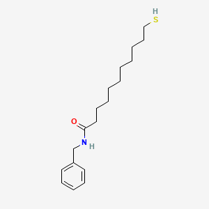 molecular formula C18H29NOS B14280386 N-Benzyl-11-sulfanylundecanamide CAS No. 138153-91-0