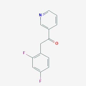 molecular formula C13H9F2NO B1428040 2-(2,4-二氟苯基)-1-(吡啶-3-基)乙酮 CAS No. 1285349-13-4