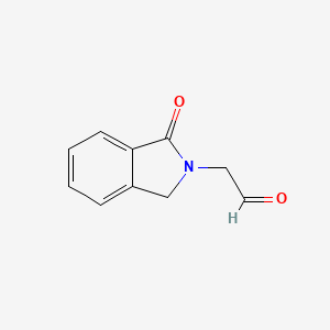 molecular formula C10H9NO2 B1428044 2-(1-oxo-2,3-dihydro-1H-isoindol-2-yl)acetaldehyde CAS No. 1163250-37-0