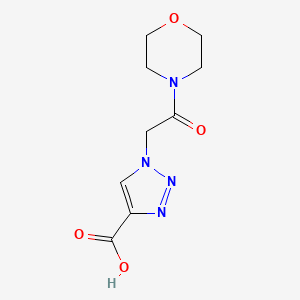 molecular formula C9H12N4O4 B1428047 1-(2-morpholino-2-oxoethyl)-1H-1,2,3-triazole-4-carboxylic acid CAS No. 1267785-03-4