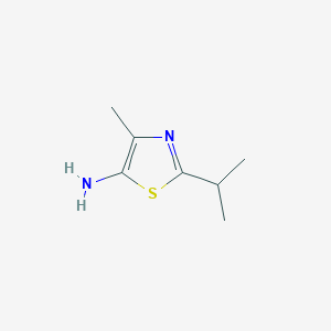 molecular formula C7H12N2S B1428048 2-Isopropyl-4-methylthiazol-5-amine CAS No. 1249718-43-1
