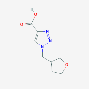 molecular formula C8H11N3O3 B1428049 1-[(oxolan-3-yl)methyl]-1H-1,2,3-triazole-4-carboxylic acid CAS No. 1248946-64-6