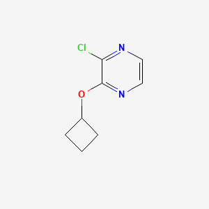 molecular formula C8H9ClN2O B1428051 2-Chloro-3-cyclobutoxypyrazine CAS No. 1250943-13-5