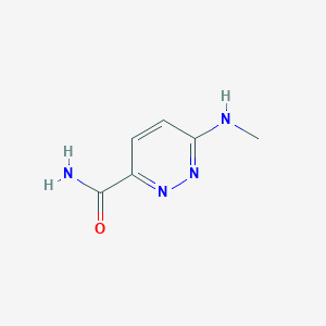 molecular formula C6H8N4O B1428052 6-(Methylamino)pyridazine-3-carboxamide CAS No. 1251357-92-2