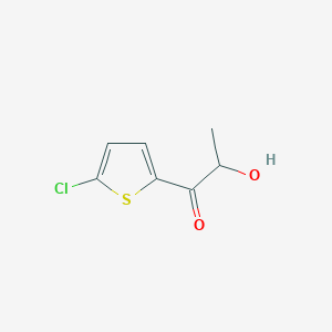 molecular formula C7H7ClO2S B1428054 1-(5-Chlorothiophen-2-yl)-2-hydroxypropan-1-one CAS No. 1247434-48-5