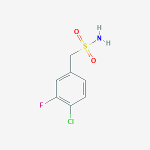molecular formula C7H7ClFNO2S B1428055 (4-Chloro-3-fluorophenyl)methanesulfonamide CAS No. 1249978-53-7