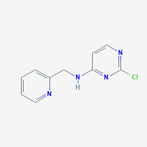 molecular formula C10H9ClN4 B1428058 2-chloro-N-[(pyridin-2-yl)methyl]pyrimidin-4-amine CAS No. 1141375-56-5
