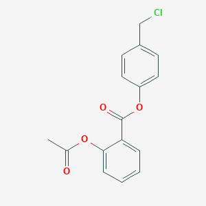 molecular formula C16H13ClO4 B142806 2-(Acetyloxy)benzoic Acid 4-(Chloromethyl)phenyl Ester CAS No. 410071-22-6