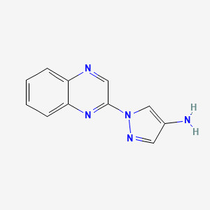 molecular formula C11H9N5 B1428060 1-(喹啉-2-基)-1H-吡唑-4-胺 CAS No. 1249727-22-7