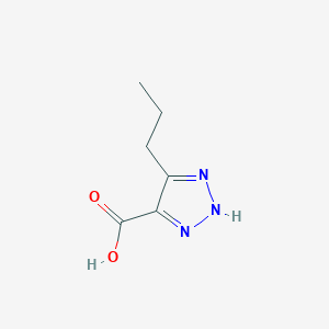 molecular formula C6H9N3O2 B1428065 5-丙基-1H-1,2,3-三唑-4-羧酸 CAS No. 1250730-75-6