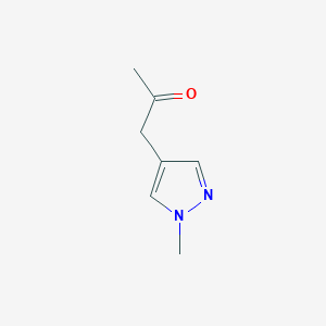 molecular formula C7H10N2O B1428066 1-(1-甲基-1H-吡唑-4-基)丙酮 CAS No. 1250912-51-6