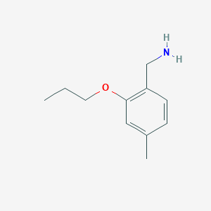 molecular formula C11H17NO B1428067 (4-Methyl-2-propoxyphenyl)methanamine CAS No. 1248041-79-3