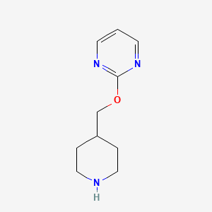 molecular formula C10H15N3O B1428072 2-(Piperidin-4-ylmethoxy)pyrimidine CAS No. 1147181-71-2