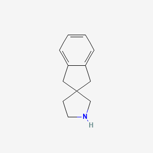 molecular formula C12H15N B1428073 1,3-Dihydrospiro[indene-2,3'-pyrrolidine] CAS No. 183-20-0
