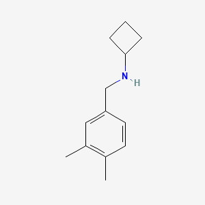 molecular formula C13H19N B1428074 N-[(3,4-dimethylphenyl)methyl]cyclobutanamine CAS No. 1249107-70-7