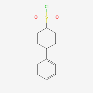 molecular formula C12H15ClO2S B1428076 4-Phenylcyclohexane-1-sulfonyl chloride CAS No. 1250661-03-0