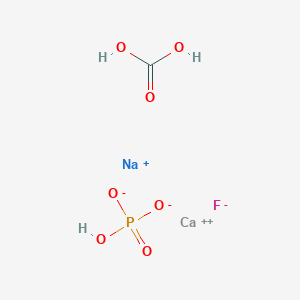 molecular formula CH3CaFNaO7P B14280762 Calcium;sodium;carbonic acid;hydrogen phosphate;fluoride CAS No. 139919-19-0
