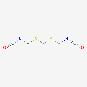 molecular formula C5H6N2O2S2 B14280766 Bis[(isocyanatomethyl)sulfanyl]methane CAS No. 149683-01-2