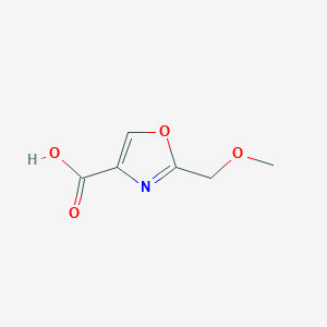 molecular formula C6H7NO4 B1428079 2-(Methoxymethyl)-1,3-oxazole-4-carboxylic acid CAS No. 955401-89-5