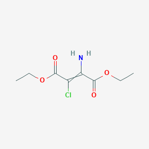 molecular formula C8H12ClNO4 B14280794 Diethyl 2-amino-3-chlorobut-2-enedioate CAS No. 133093-91-1