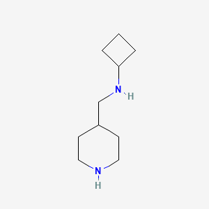 molecular formula C10H20N2 B1428084 N-[(哌啶-4-基)甲基]环丁胺 CAS No. 1249193-85-8