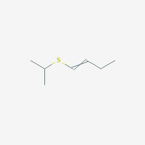 molecular formula C7H14S B14280862 1-Butene, 1-[(1-methylethyl)thio]-, (E)- CAS No. 121222-72-8