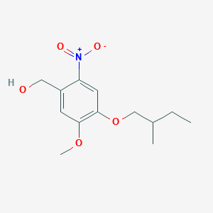 molecular formula C13H19NO5 B1428088 [5-甲氧基-4-(2-甲基丁氧基)-2-硝基苯基]甲醇 CAS No. 1443982-12-4