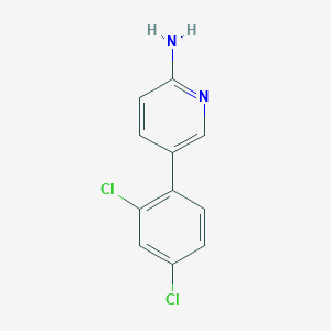 molecular formula C11H8Cl2N2 B1428095 5-(2,4-Dichlorophenyl)pyridin-2-amine CAS No. 1073114-78-9