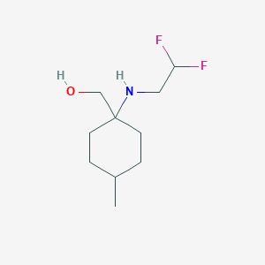 molecular formula C10H19F2NO B1428097 {1-[(2,2-二氟乙基)氨基]-4-甲基环己基}甲醇 CAS No. 1248952-26-2