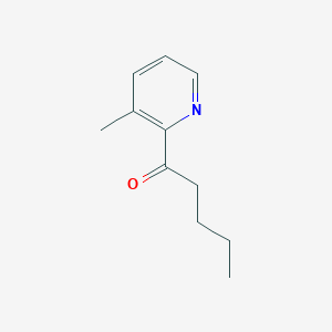 molecular formula C11H15NO B1428099 2-Pentanoyl-3-picoline CAS No. 1249752-31-5