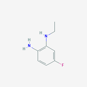 molecular formula C8H11FN2 B1428104 1-N-ethyl-5-fluorobenzene-1,2-diamine CAS No. 1081777-81-2