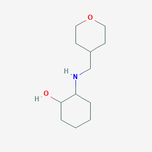 molecular formula C12H23NO2 B1428105 2-{[(Oxan-4-yl)methyl]amino}cyclohexan-1-ol CAS No. 1339678-60-2