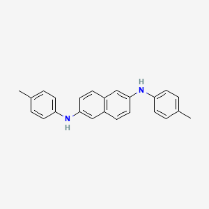 molecular formula C24H22N2 B14281099 N~2~,N~6~-Bis(4-methylphenyl)naphthalene-2,6-diamine CAS No. 139255-28-0