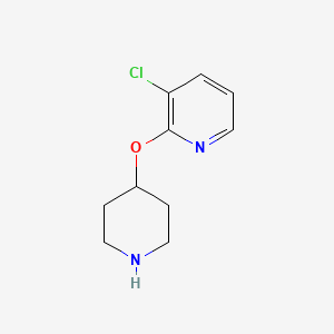 molecular formula C10H13ClN2O B1428113 3-Chloro-2-piperidin-4-yloxypyridine CAS No. 2034157-39-4