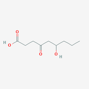molecular formula C9H16O4 B14281160 6-Hydroxy-4-oxononanoic acid CAS No. 128317-03-3