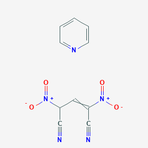 molecular formula C10H7N5O4 B14281165 2,4-Dinitropent-2-enedinitrile;pyridine CAS No. 138042-18-9