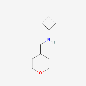 molecular formula C10H19NO B1428117 N-[(oxan-4-yl)methyl]cyclobutanamine CAS No. 1250031-65-2