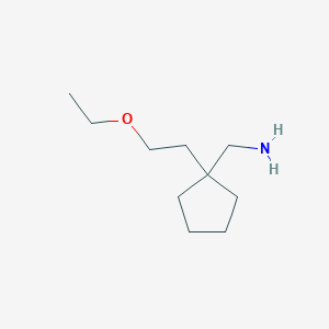 molecular formula C10H21NO B1428120 [1-(2-Ethoxyethyl)cyclopentyl]methanamine CAS No. 1281229-10-4