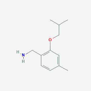 molecular formula C12H19NO B1428122 [4-Methyl-2-(2-methylpropoxy)phenyl]methanamine CAS No. 1250934-67-8