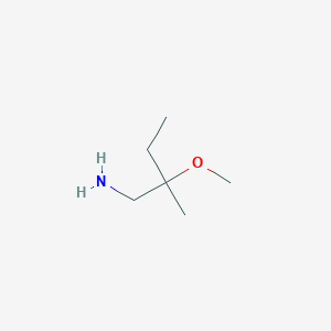 molecular formula C6H15NO B1428127 2-Methoxy-2-methylbutan-1-amine CAS No. 145550-56-7