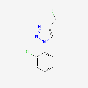 molecular formula C9H7Cl2N3 B1428131 4-(chloromethyl)-1-(2-chlorophenyl)-1H-1,2,3-triazole CAS No. 1248105-63-6
