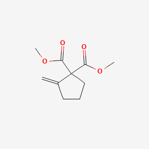 molecular formula C10H14O4 B14281368 1,1-Cyclopentanedicarboxylic acid, 2-methylene-, dimethyl ester CAS No. 134149-18-1