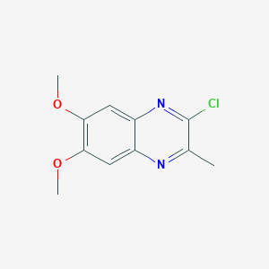 molecular formula C11H11ClN2O2 B1428137 2-Chloro-6,7-dimethoxy-3-methylquinoxaline CAS No. 1250675-94-5