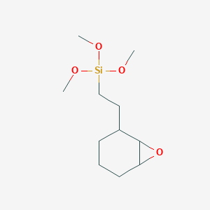 molecular formula C11H22O4Si B14281449 Trimethoxy[2-(7-oxabicyclo[4.1.0]heptan-2-yl)ethyl]silane CAS No. 133940-35-9
