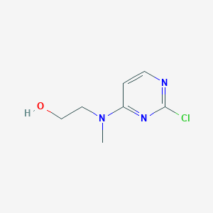 molecular formula C7H10ClN3O B1428145 Ethanol, 2-[(2-chloro-4-pyrimidinyl)methylamino]- CAS No. 749908-65-4
